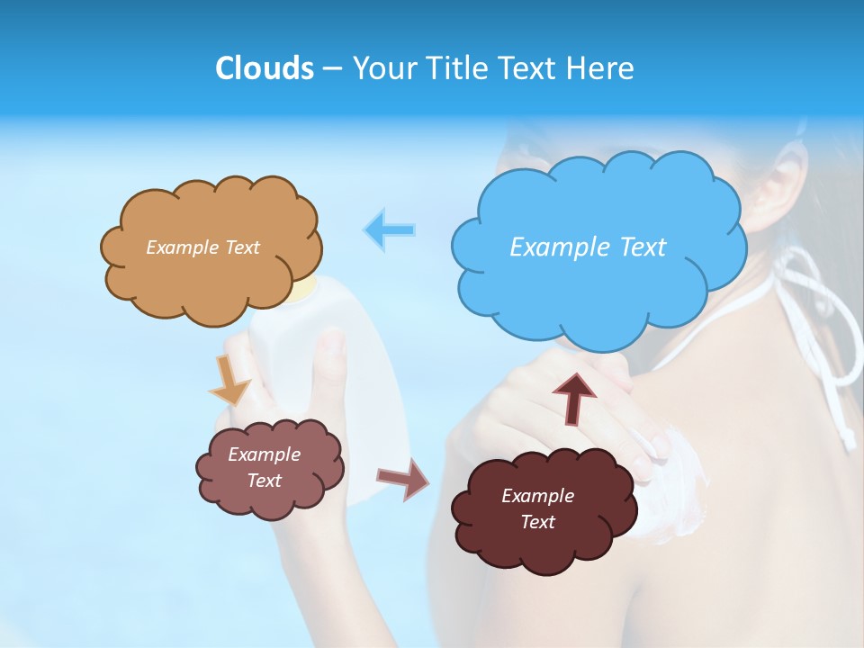 Sunbathing People Sun PowerPoint Template