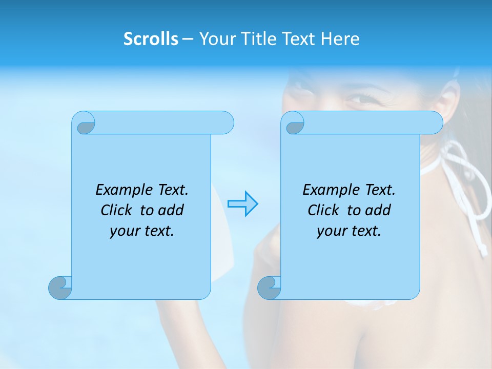 Sunbathing People Sun PowerPoint Template