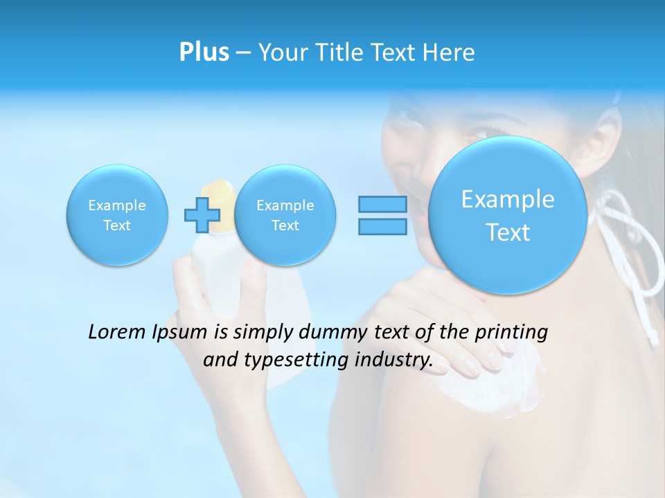 Sunbathing People Sun PowerPoint Template