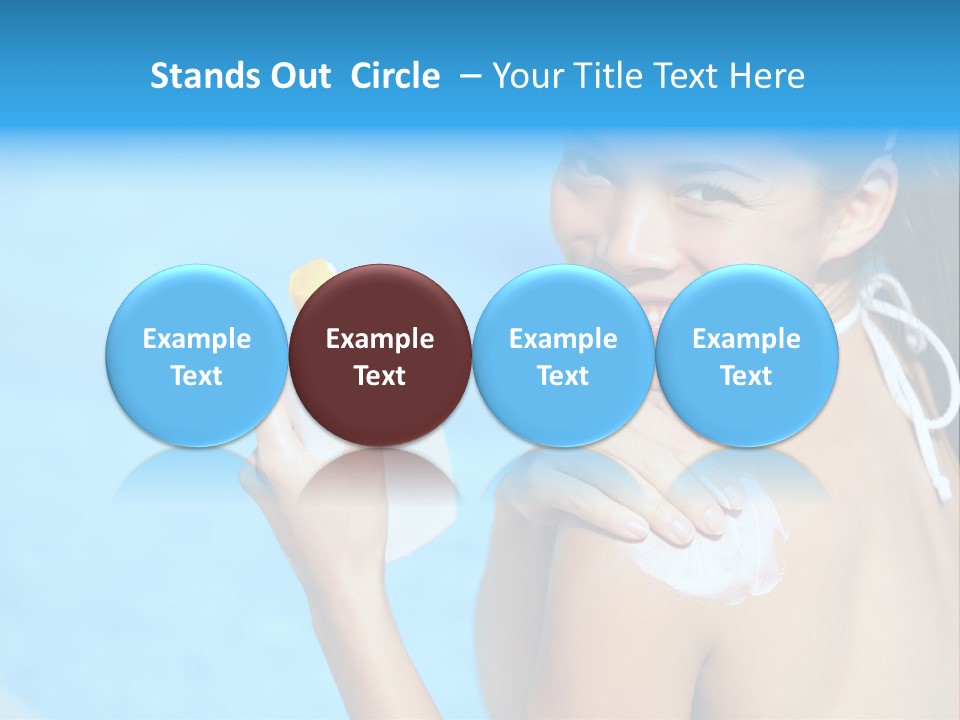 Sunbathing People Sun PowerPoint Template