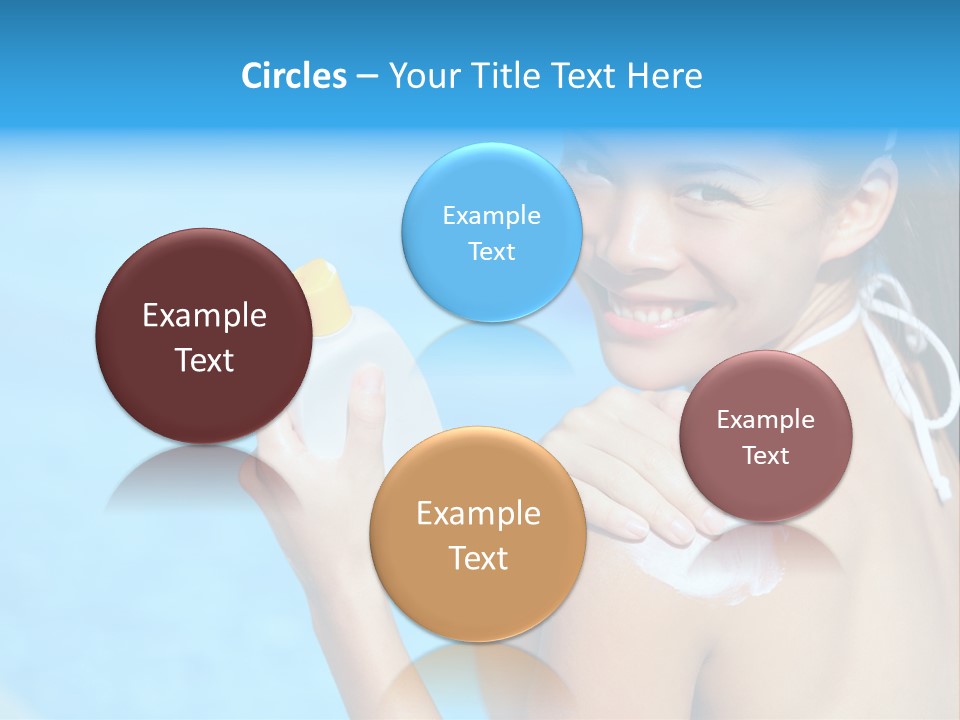 Sunbathing People Sun PowerPoint Template