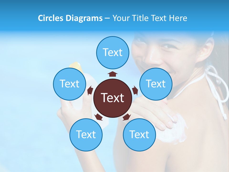 Sunbathing People Sun PowerPoint Template