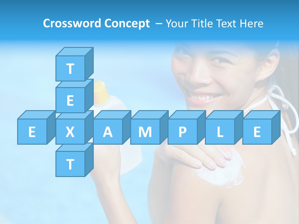 Sunbathing People Sun PowerPoint Template