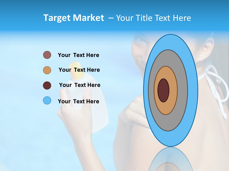 Sunbathing People Sun PowerPoint Template