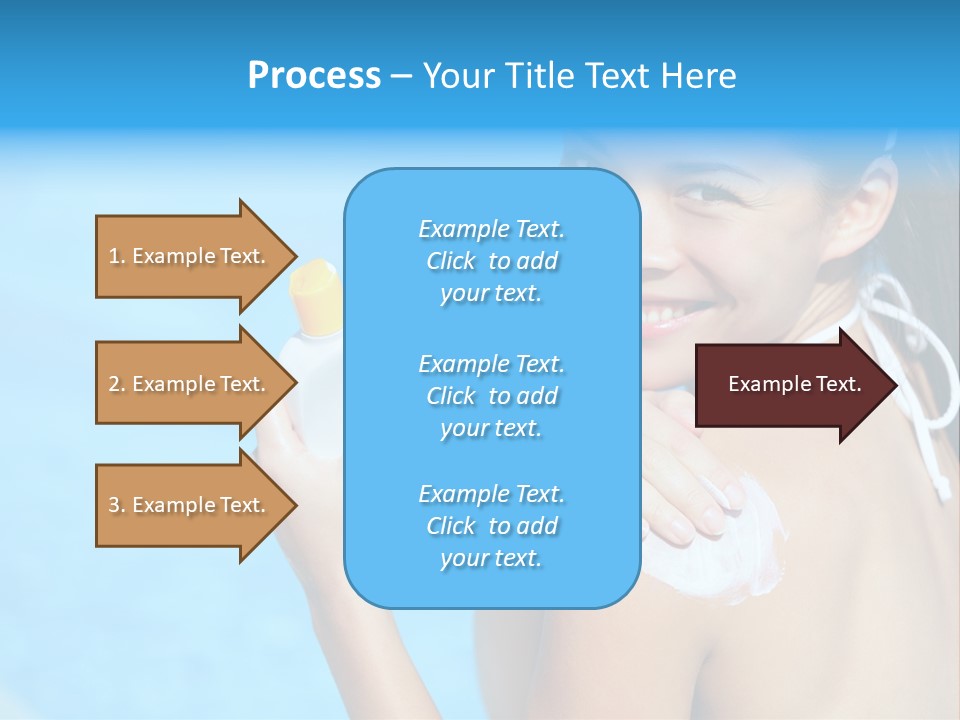 Sunbathing People Sun PowerPoint Template