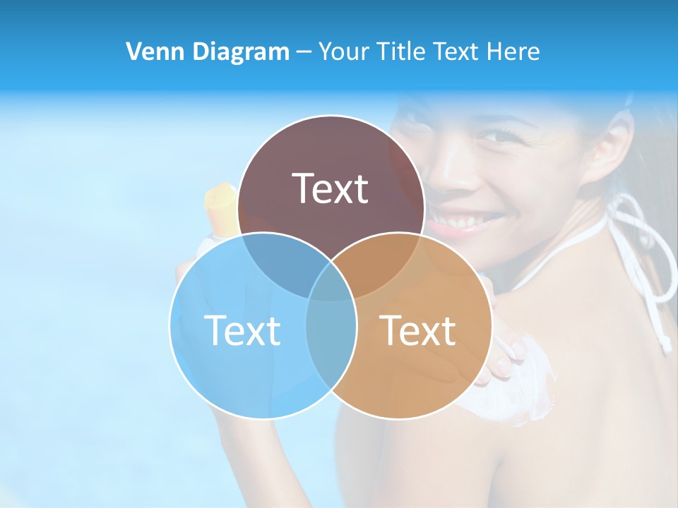 Sunbathing People Sun PowerPoint Template