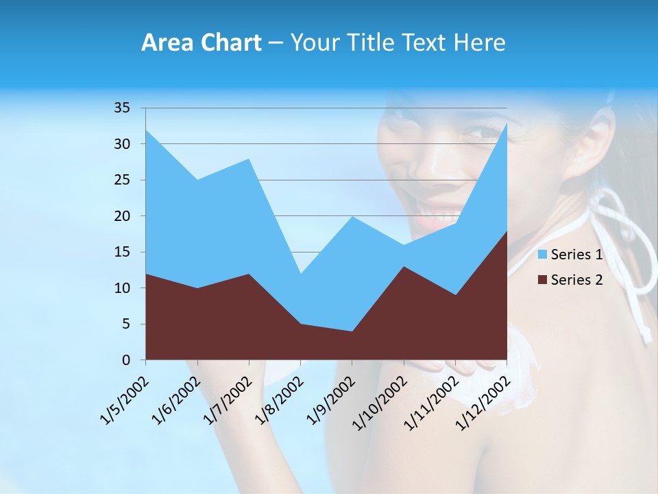 Sunbathing People Sun PowerPoint Template