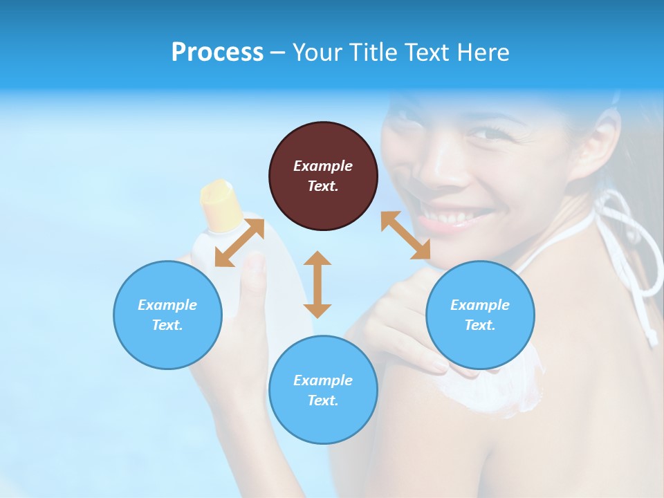 Sunbathing People Sun PowerPoint Template