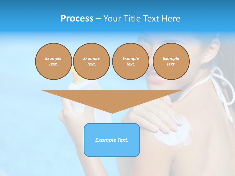 Sunbathing People Sun PowerPoint Template
