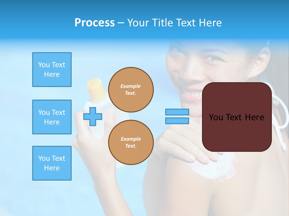 Sunbathing People Sun PowerPoint Template