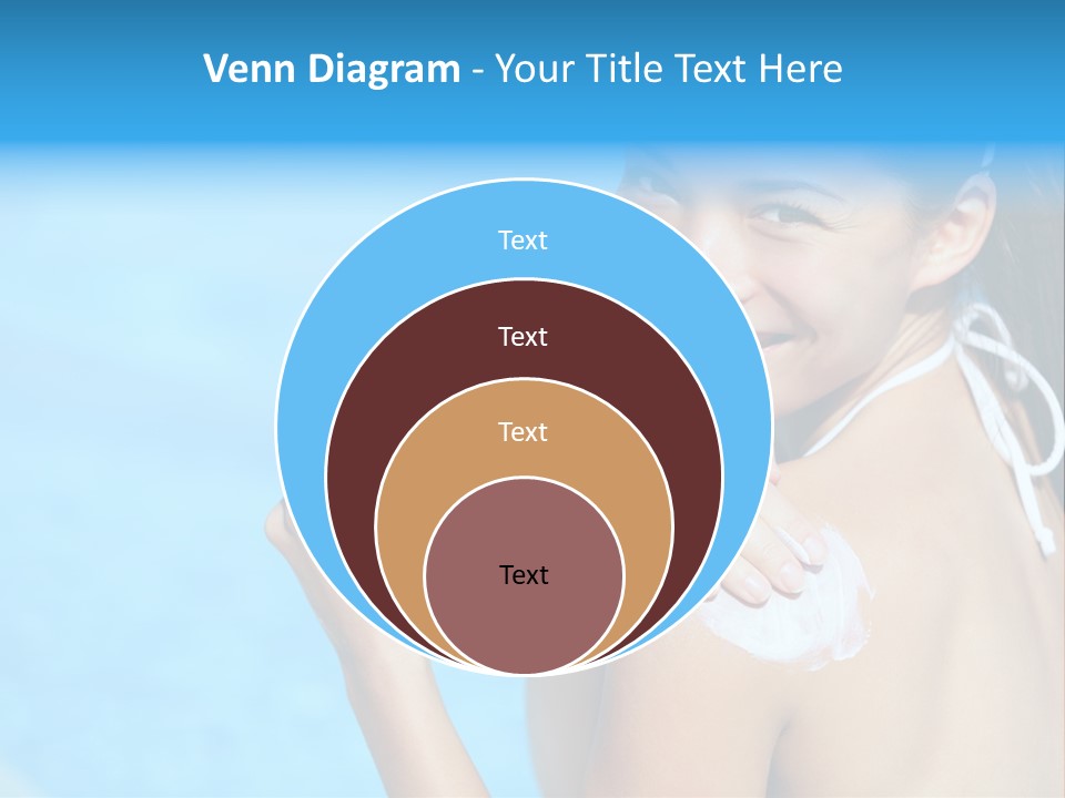 Sunbathing People Sun PowerPoint Template