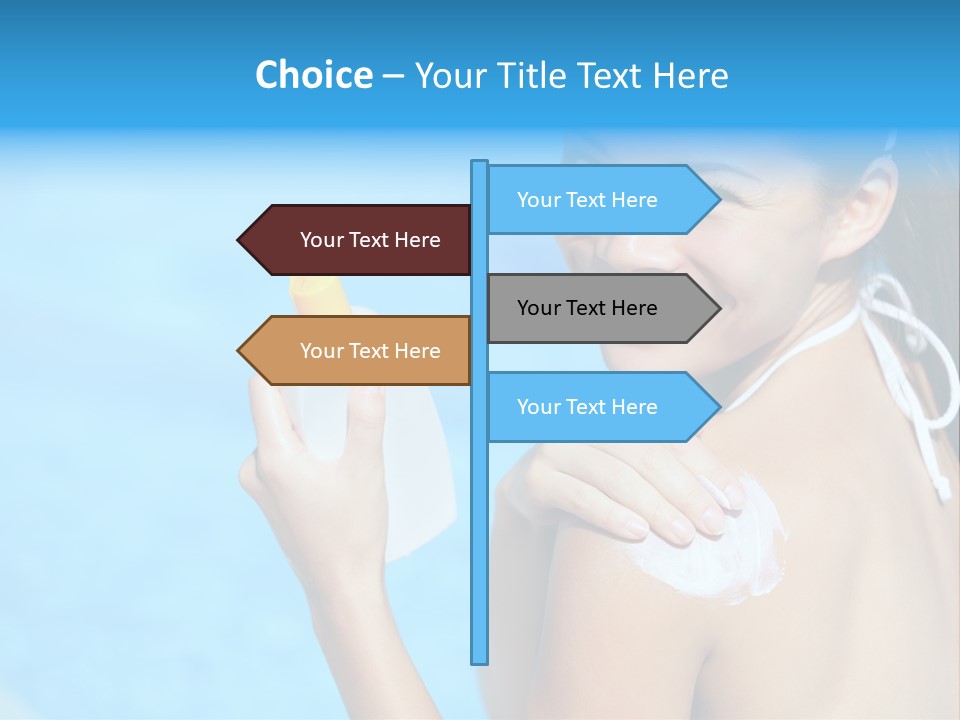 Sunbathing People Sun PowerPoint Template