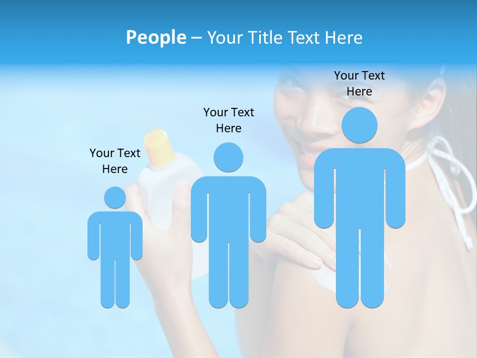 Sunbathing People Sun PowerPoint Template