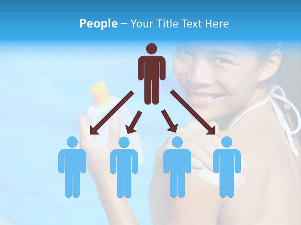 Sunbathing People Sun PowerPoint Template