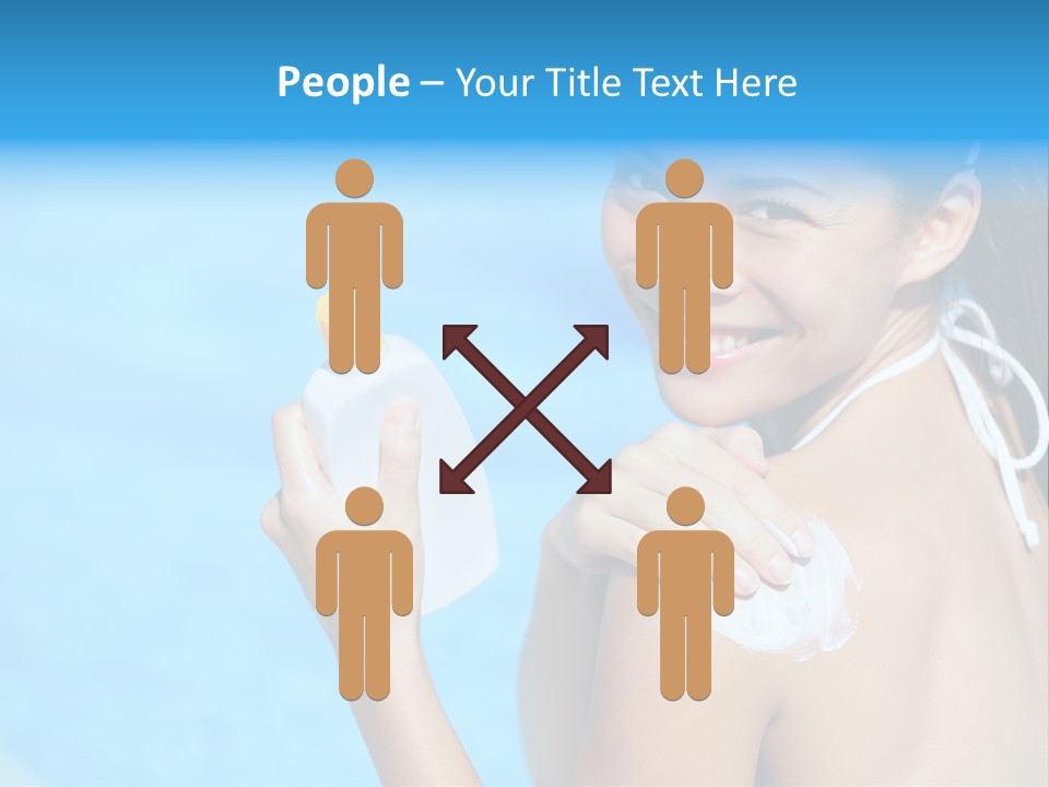 Sunbathing People Sun PowerPoint Template