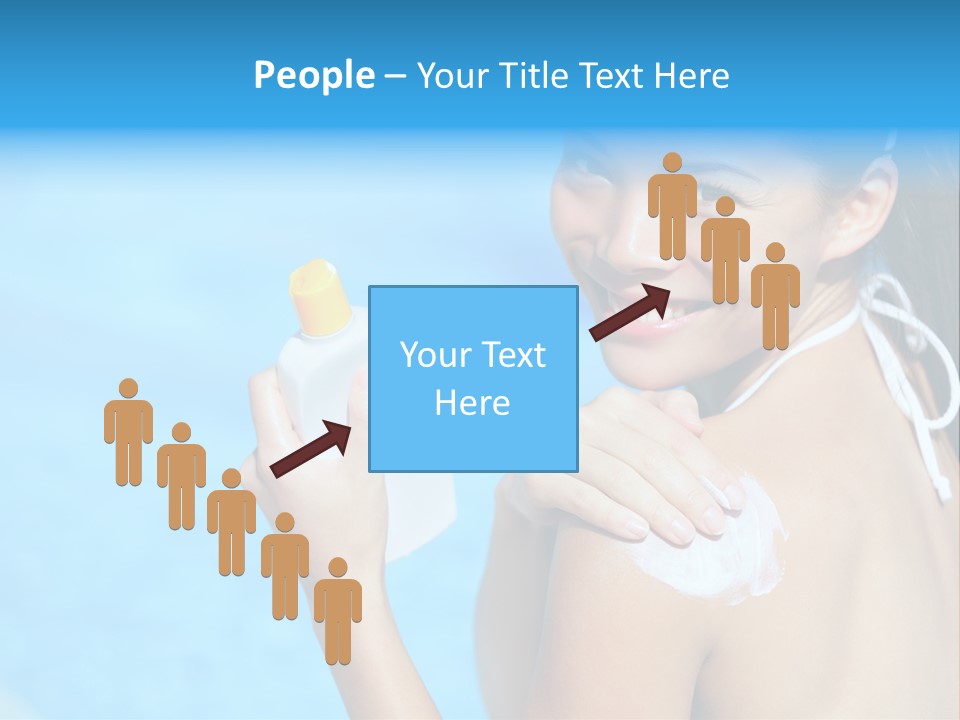 Sunbathing People Sun PowerPoint Template