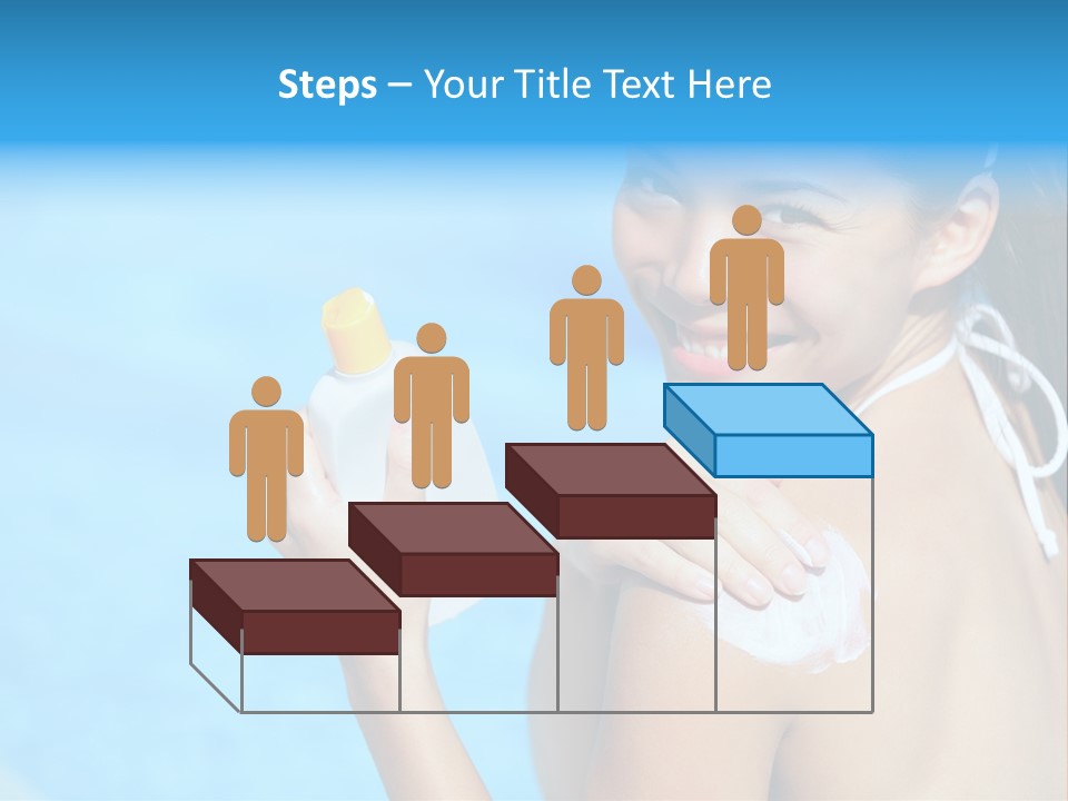 Sunbathing People Sun PowerPoint Template