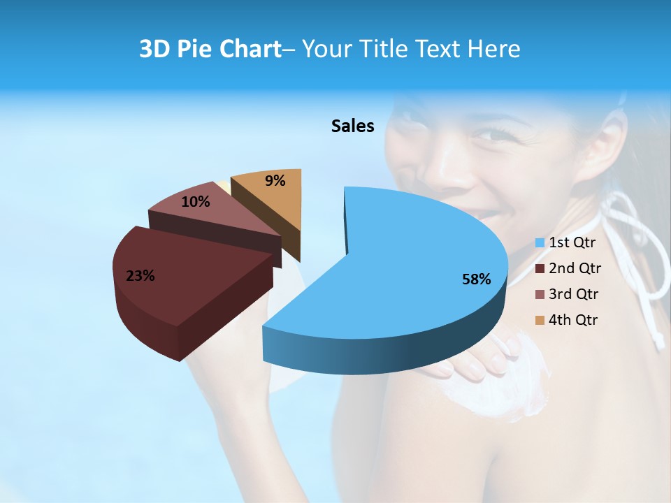 Sunbathing People Sun PowerPoint Template