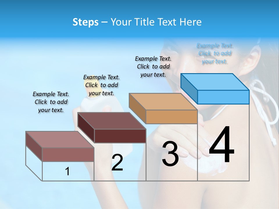Sunbathing People Sun PowerPoint Template