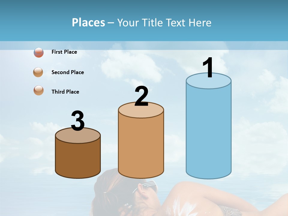 Sonnen Pflege Erholen PowerPoint Template