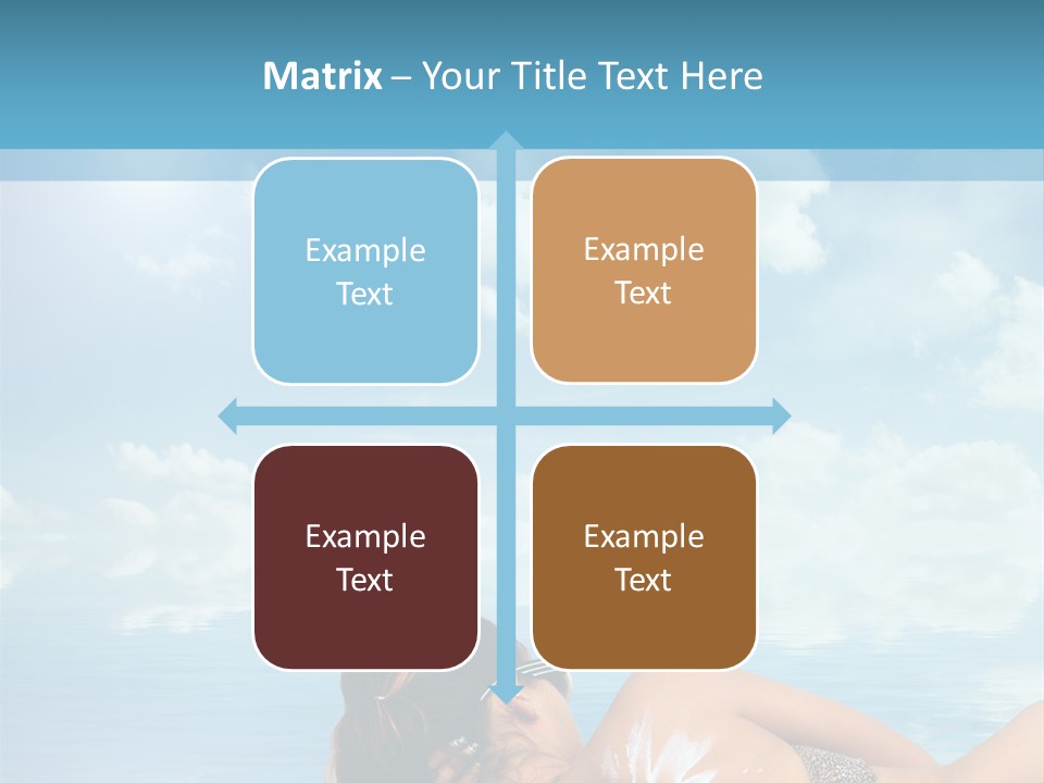 Sonnen Pflege Erholen PowerPoint Template