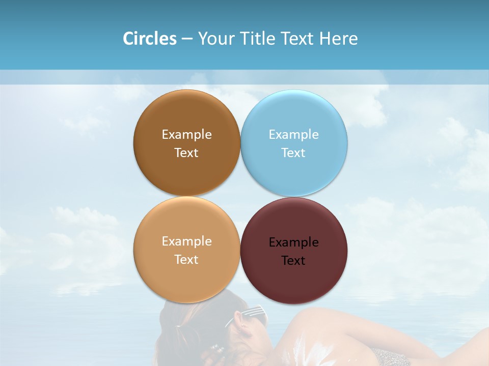 Sonnen Pflege Erholen PowerPoint Template