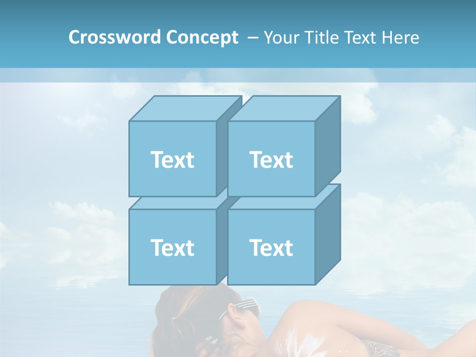 Sonnen Pflege Erholen PowerPoint Template