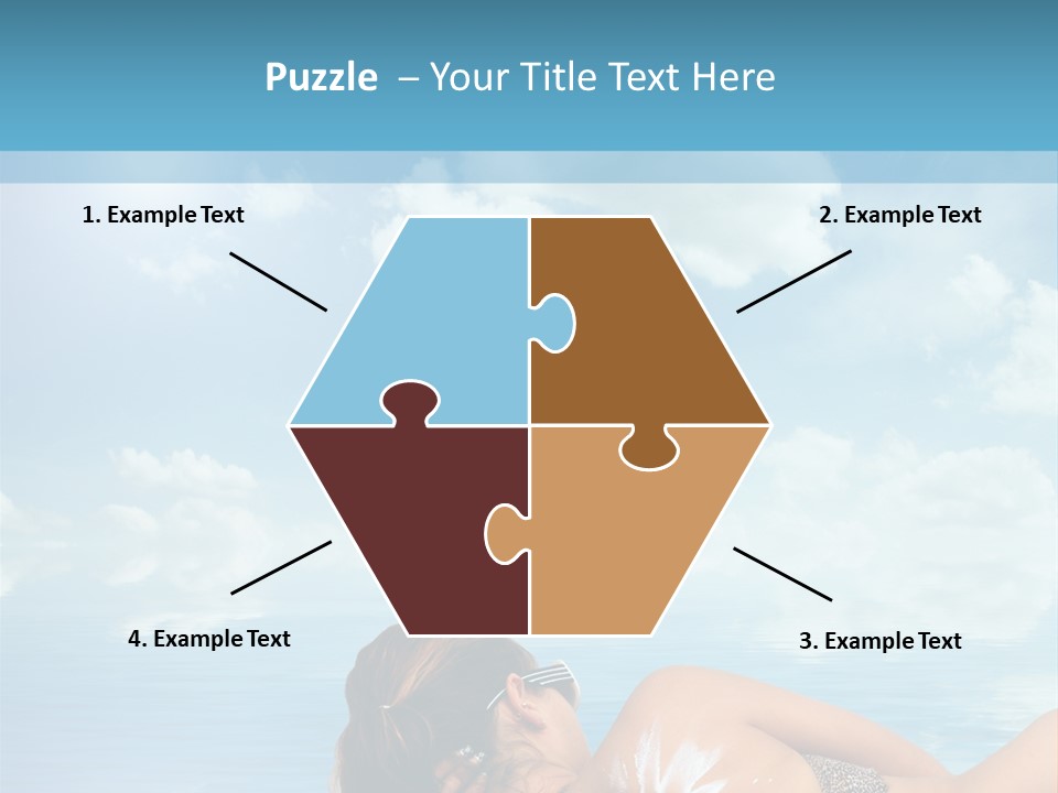 Sonnen Pflege Erholen PowerPoint Template