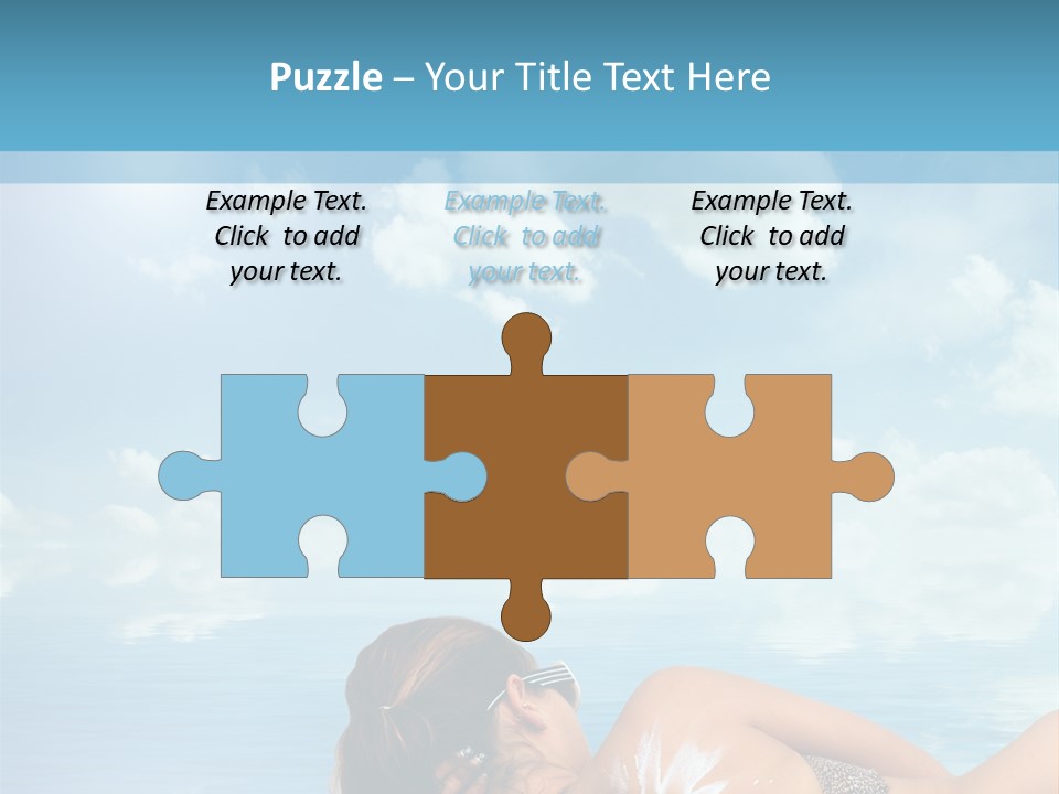 Sonnen Pflege Erholen PowerPoint Template