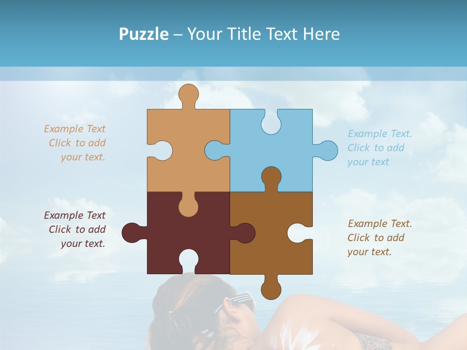 Sonnen Pflege Erholen PowerPoint Template