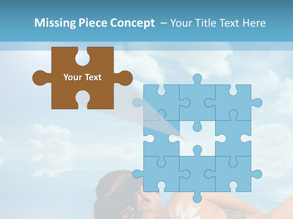 Sonnen Pflege Erholen PowerPoint Template