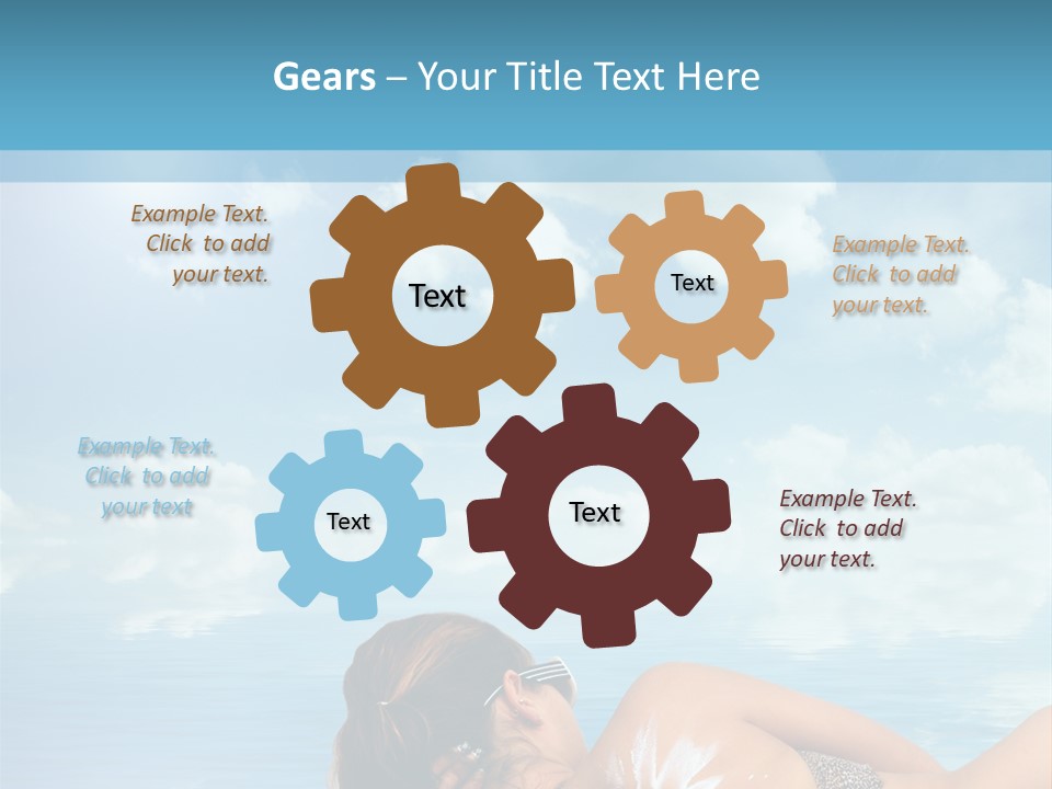 Sonnen Pflege Erholen PowerPoint Template
