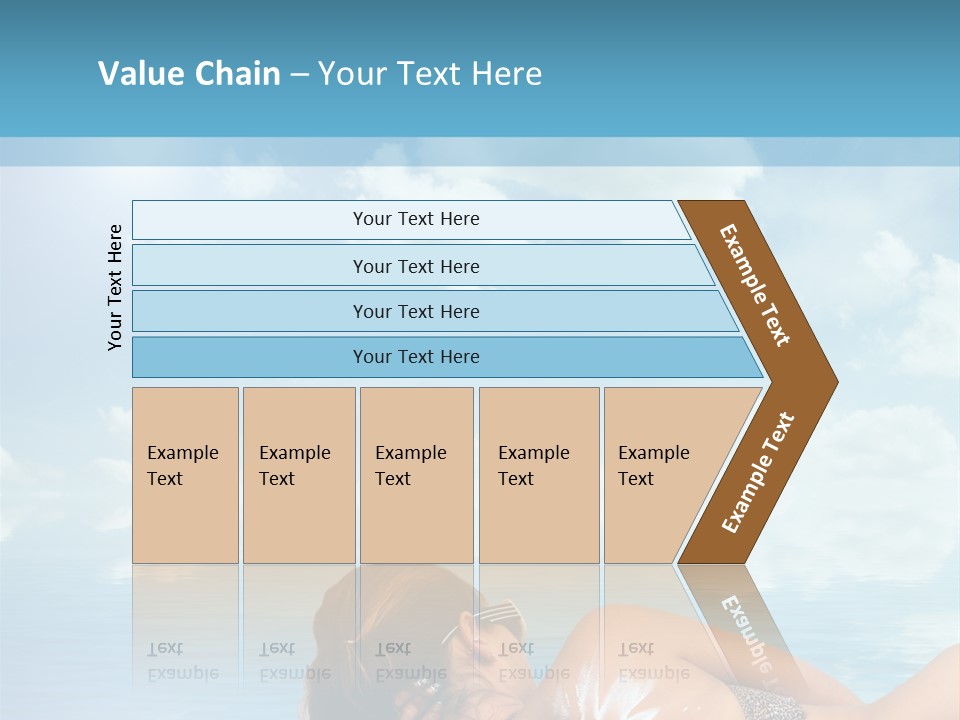 Sonnen Pflege Erholen PowerPoint Template