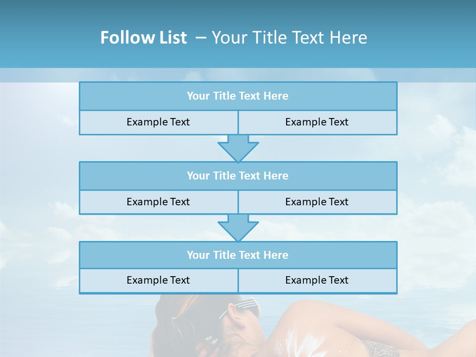 Sonnen Pflege Erholen PowerPoint Template