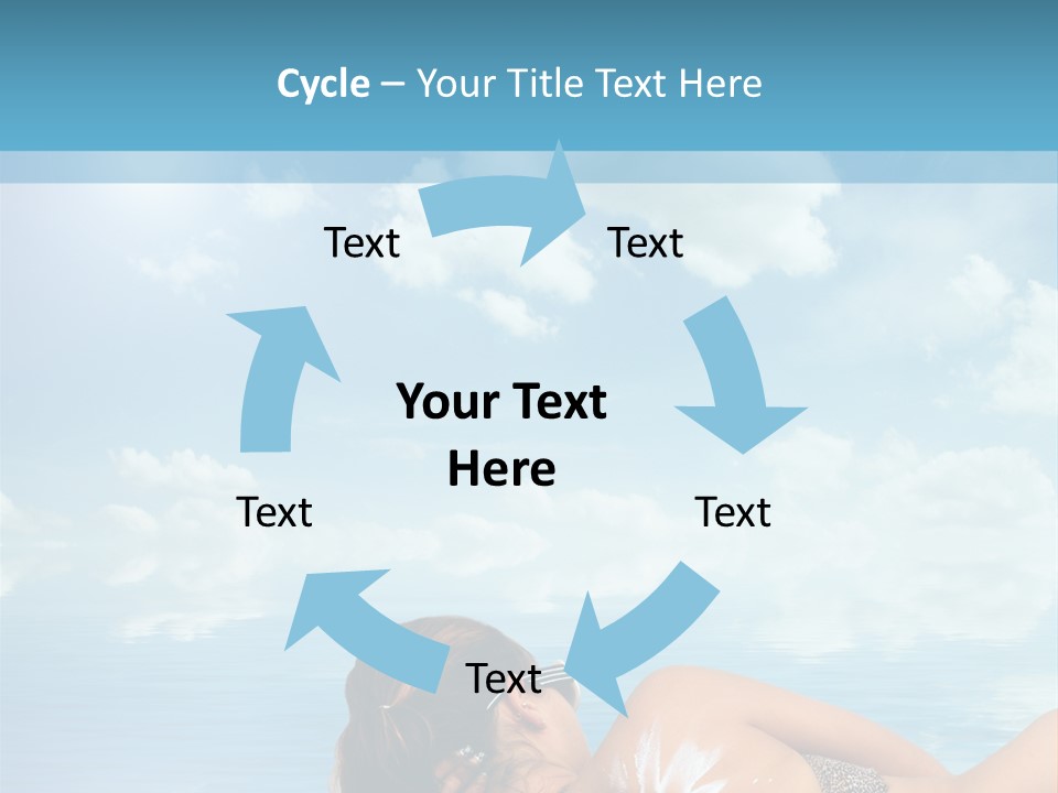 Sonnen Pflege Erholen PowerPoint Template