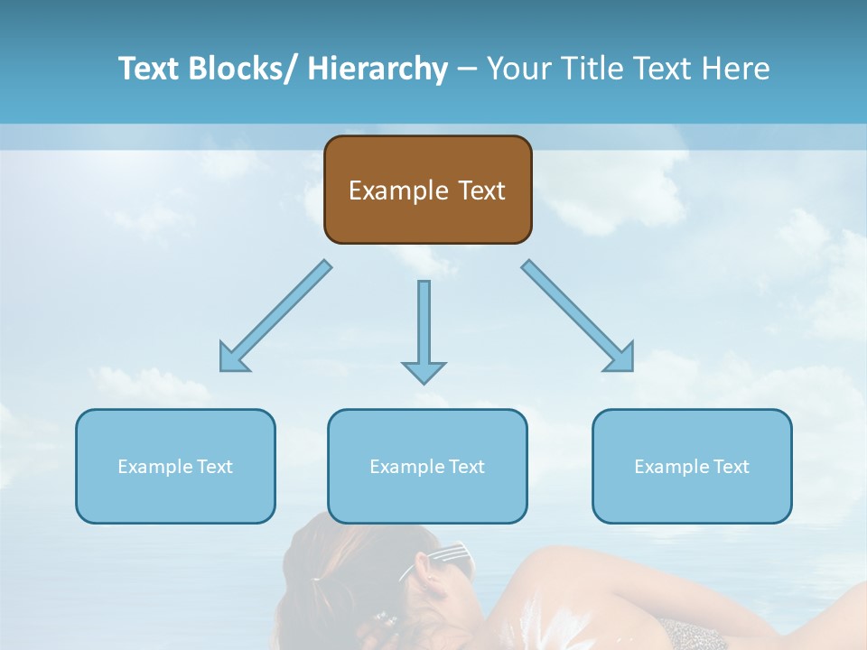 Sonnen Pflege Erholen PowerPoint Template