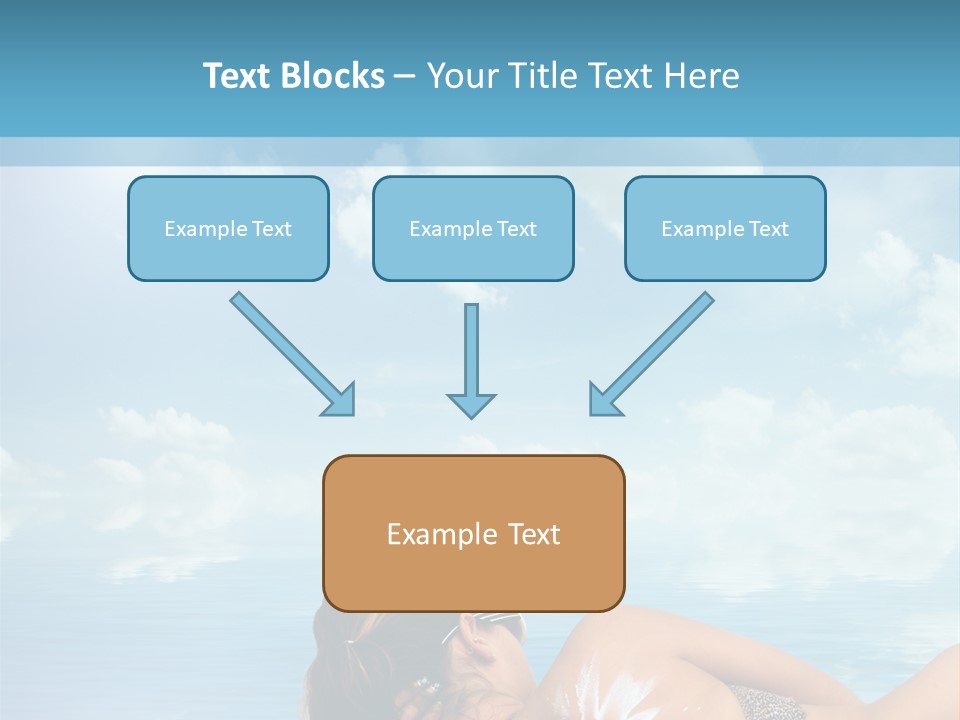 Sonnen Pflege Erholen PowerPoint Template