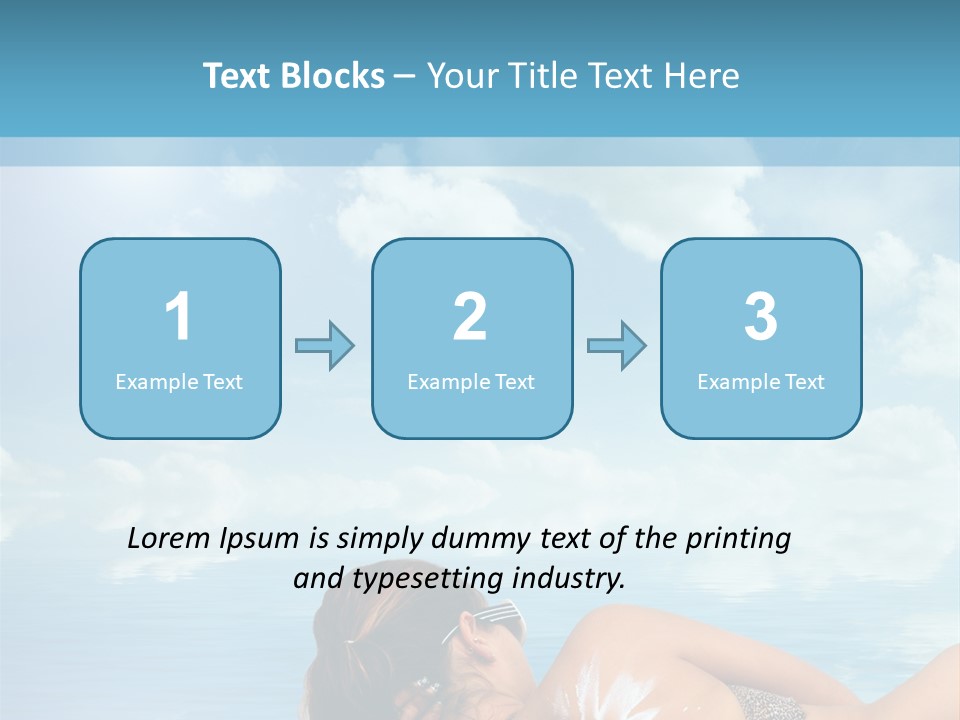 Sonnen Pflege Erholen PowerPoint Template