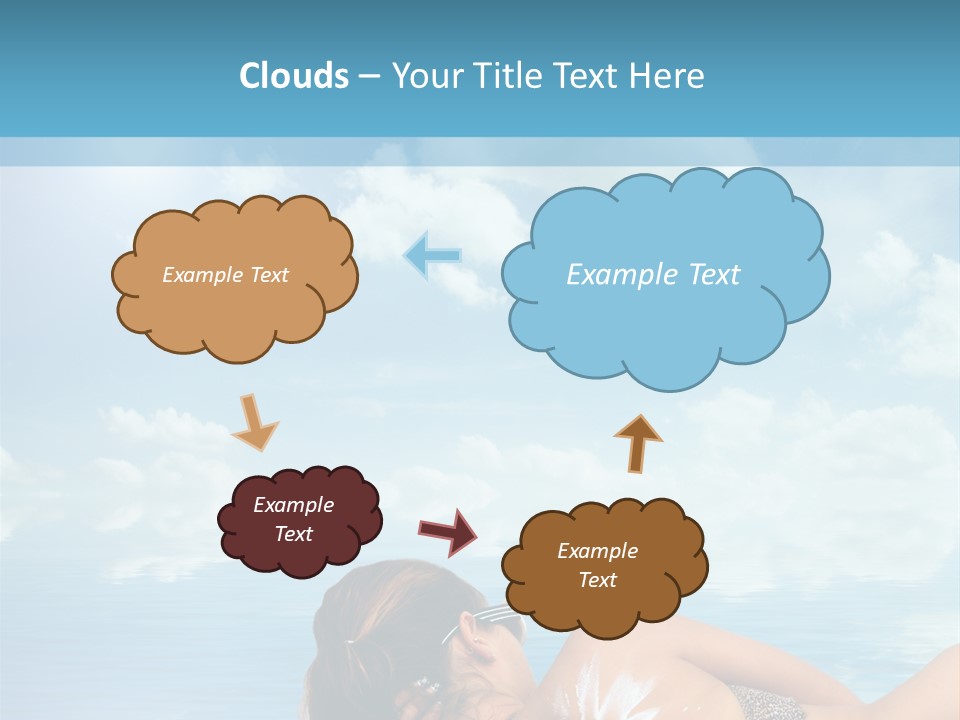Sonnen Pflege Erholen PowerPoint Template
