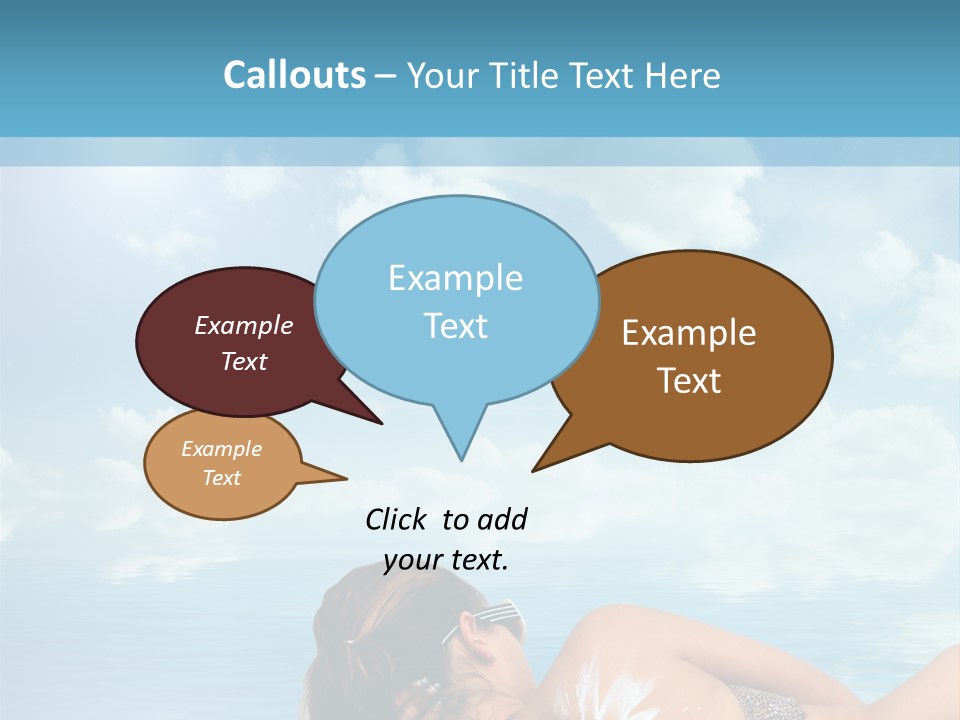 Sonnen Pflege Erholen PowerPoint Template