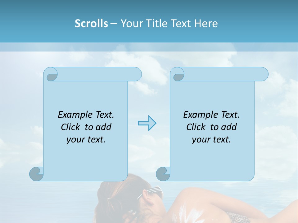 Sonnen Pflege Erholen PowerPoint Template
