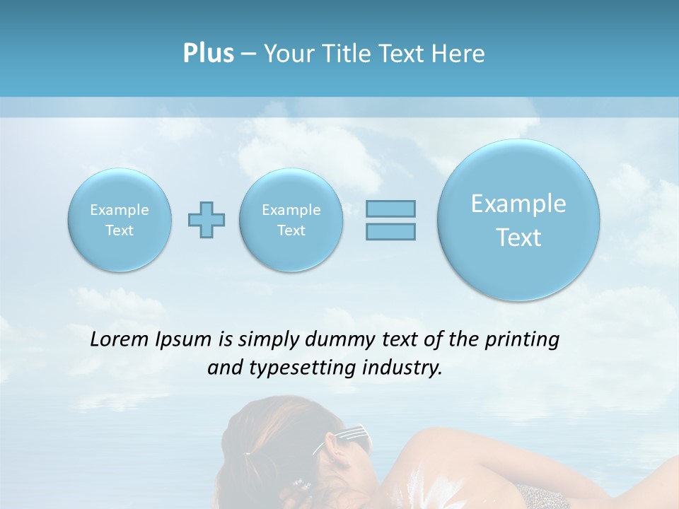 Sonnen Pflege Erholen PowerPoint Template