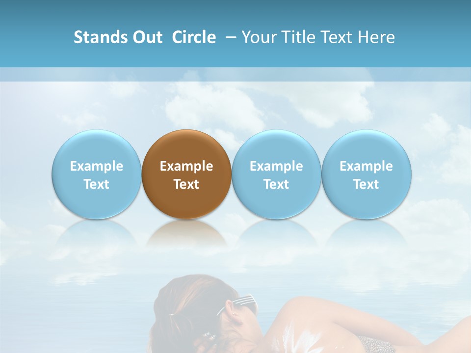 Sonnen Pflege Erholen PowerPoint Template