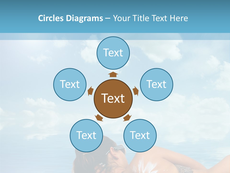 Sonnen Pflege Erholen PowerPoint Template