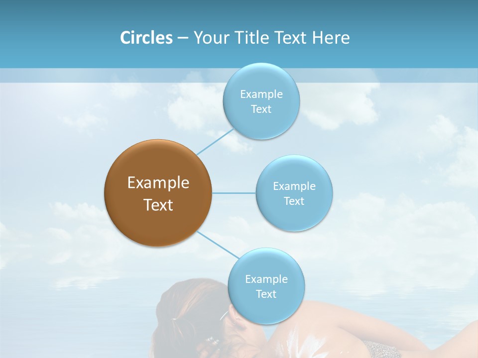 Sonnen Pflege Erholen PowerPoint Template