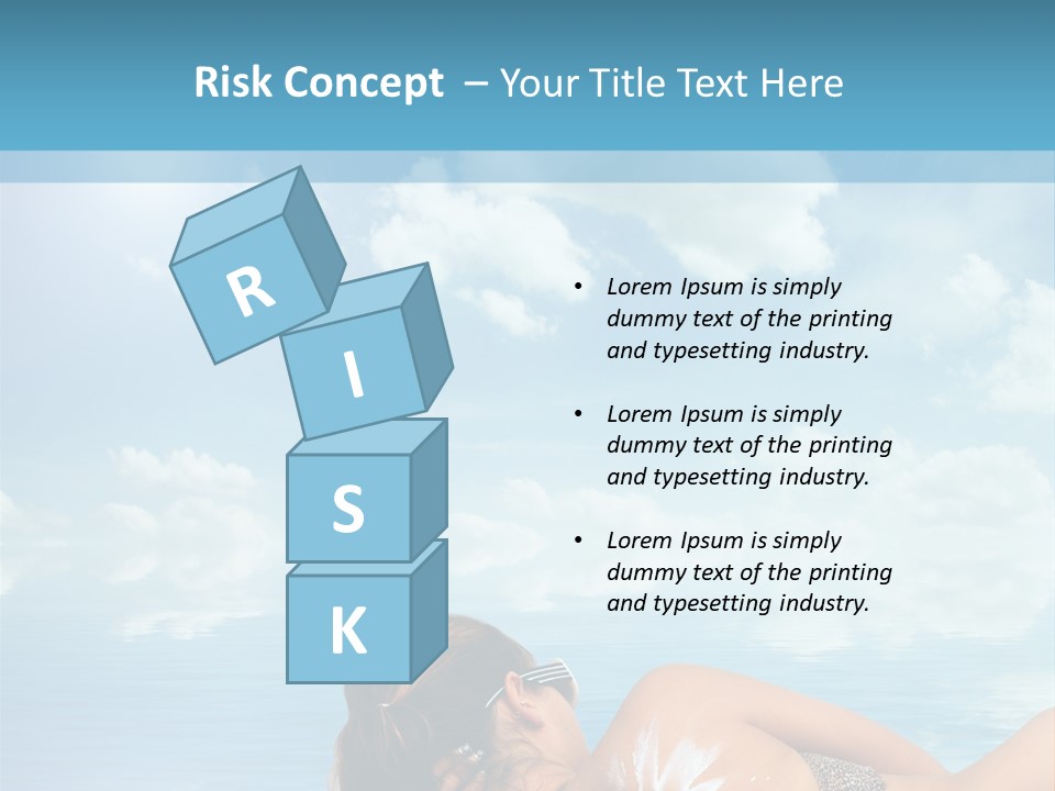 Sonnen Pflege Erholen PowerPoint Template