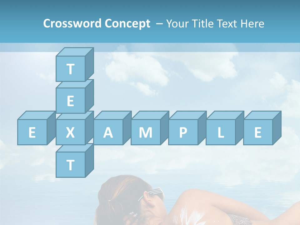 Sonnen Pflege Erholen PowerPoint Template