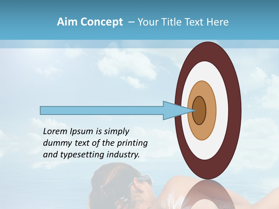 Sonnen Pflege Erholen PowerPoint Template