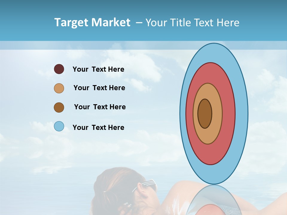 Sonnen Pflege Erholen PowerPoint Template