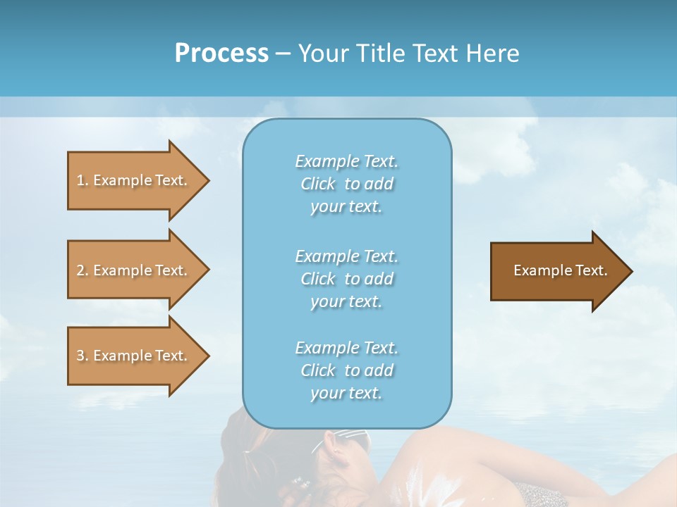 Sonnen Pflege Erholen PowerPoint Template